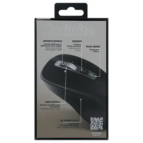 Souris sans fil double molette INFINITE