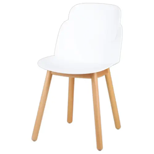 2 chaises tulipe blanc montées