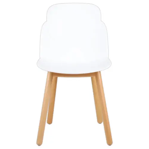 2 chaises tulipe blanc montées