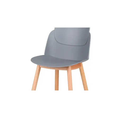 2 chaises tulipe gris montées