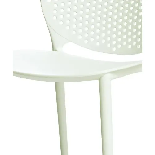 2 Chaises int&eacute;rieur - ext&eacute;rieur polypropyl&egrave;ne blanc 