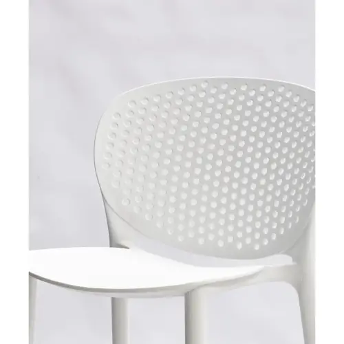 2 tabourets interieur / exterieur polypro blanc