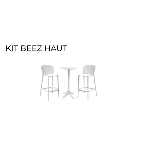 Mange debout interieur / exterieur polypro blanc
