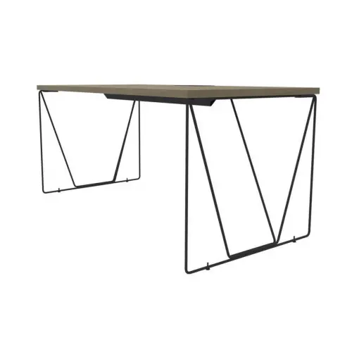 Bureau Beaunes L 180cm chene veine / noir