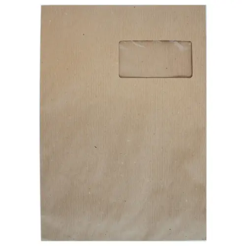 250 Pochettes kraft brun C4 229x324 mm fen50x100mm 80g ferm. siliconée