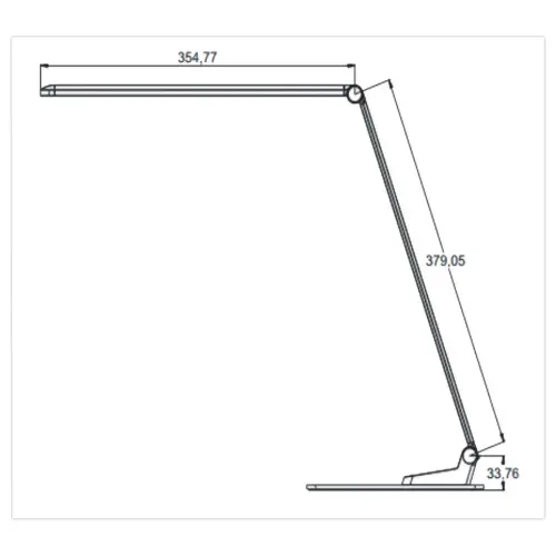 Lampe de bureau Led Olga noir 