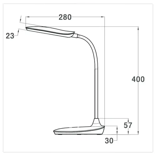 Lampe de bureau Léon – LED – Noir – Meet