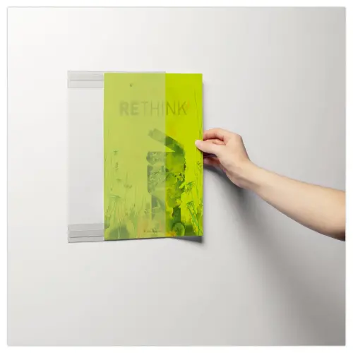 5 Porte-affiches adhésifs - A3 - Matière recyclée - DURABLE