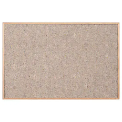 Tableau tissus gris cadre bois 40 x 60cm