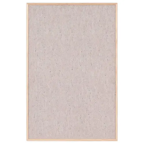 Tableau tissus gris cadre bois 40 x 60cm