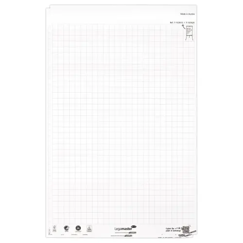 2 Blocs de papier pour chevalet - 2 x 50 feuilles quadrillées - LEGAMASTER
