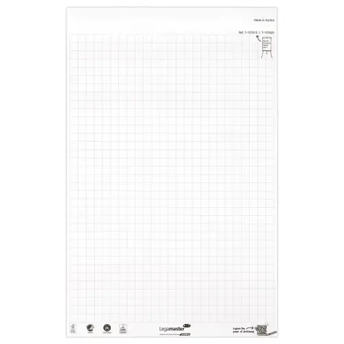 2 Blocs de papier pour chevalet - 2 x 50 feuilles quadrillées - LEGAMASTER
