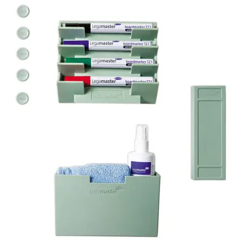 Porte-accessoires magnétique vert pour tableau blanc - LEGAMASTER
