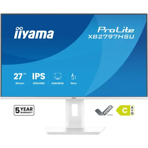 Moniteur Prolite 27" blanc IIYAMA