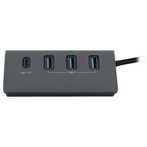 Hub 4 en 1 USB-A & USB-C 3.0 en aluminium vers 3x USB-A + 1xUSB-C