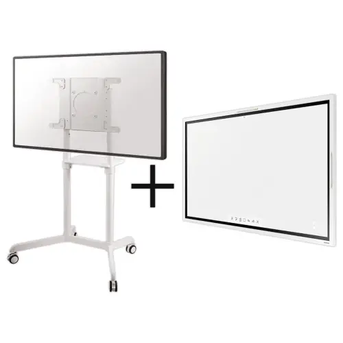 Ecran Flip 65" Samsung + support à roulettes Neomounts