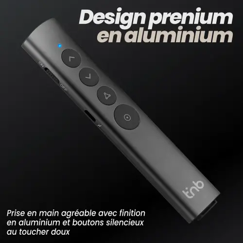 Pointeur de présentation rechargeable T'nB