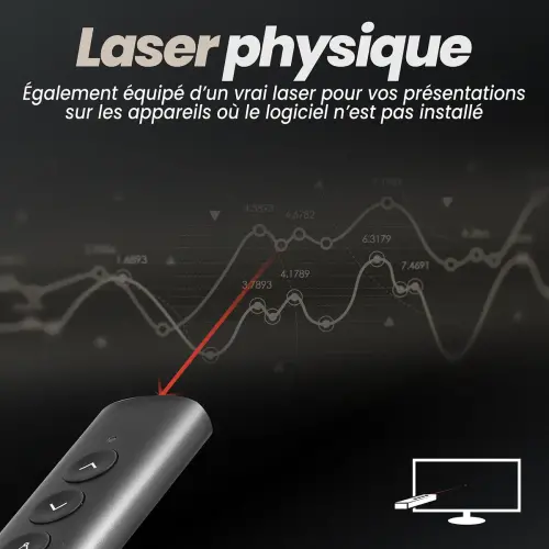 Pointeur de présentation rechargeable T'nB