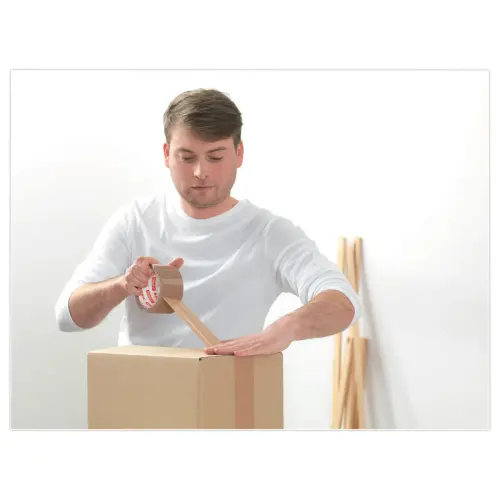 6 Adhésifs polypropylène Basik tesapack®Havane