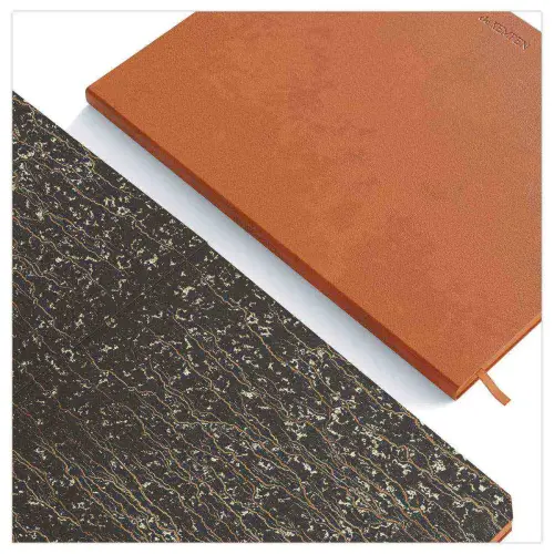 Carnet de Kempen large ligné Atlas - Brun