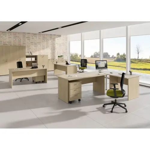 Bureau ROME panneau 160 - Ch&ecirc;ne 