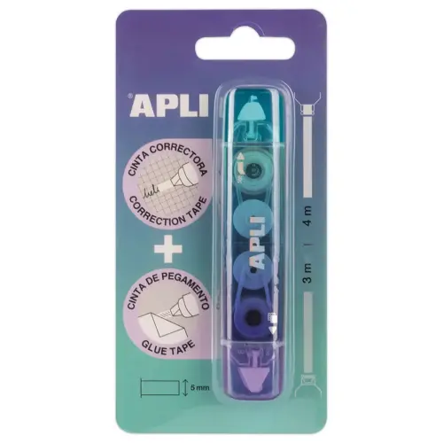 Blister correcteur & adh&eacute;sif 2 en 1 