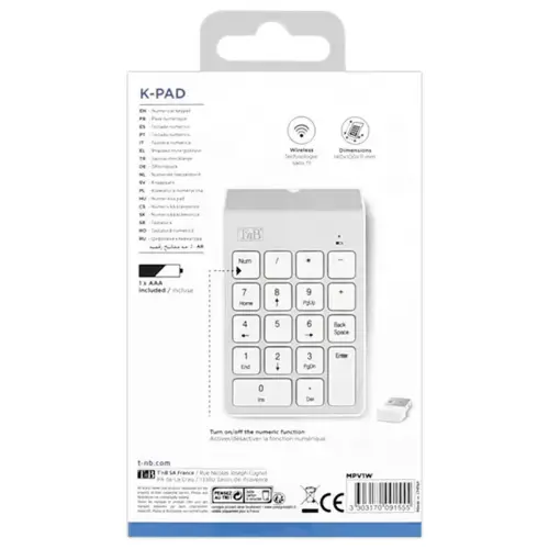 Pavé numérique sans fil - T'NB