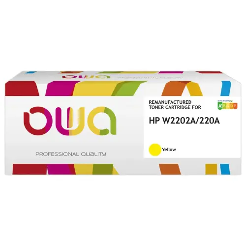 Toner équivalent HP W2202A - Jaune - Owa
