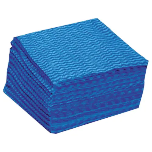 50 lavettes non tissées JEEP+ bleues 35x50 cm