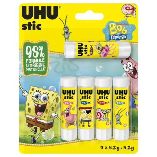 5 STICKS UHU Bob l'éponge 8,2g