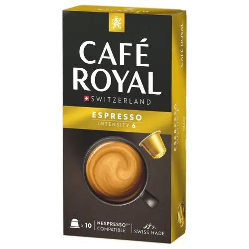 10 Capsules de caf&eacute; CAFE ROYAL Espresso - Compatibles Nespresso 