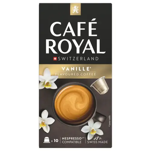 10 Capsules de café Vanille - Compatibles Nespresso - Café Royal