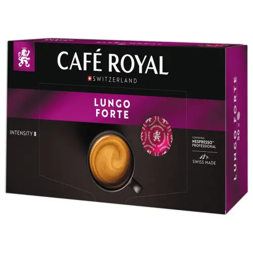 50 Capsules DISC café CAFE ROYAL Professionnel Lungo Forte