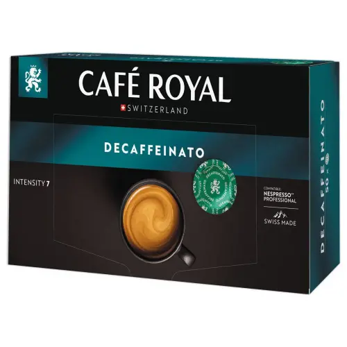 50 Capsules DISC caf&eacute; CAFE ROYAL Professionnel d&eacute;caf&eacute;in&eacute; - Compatibles Nespresso 