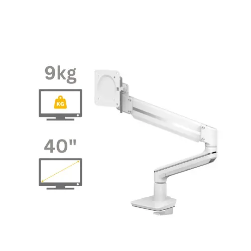Bras porte-écran Top Mount Tallo - Simple - Blanc - Fellowes