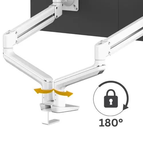 Bras porte-écran Top Mount Tallo - Double - Blanc - Fellowes