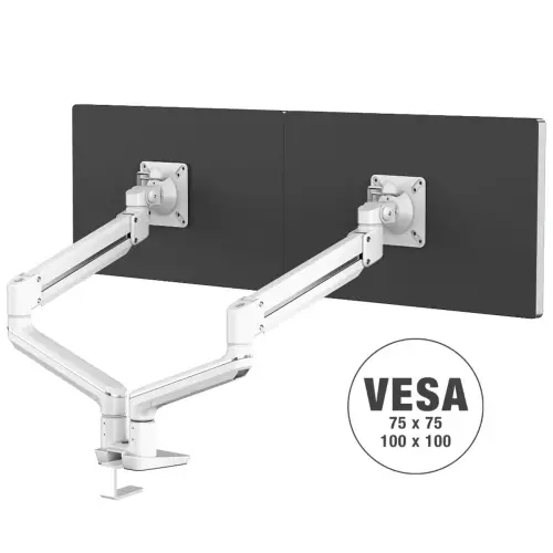 Bras porte-écran Top Mount Tallo - Double - Blanc - Fellowes