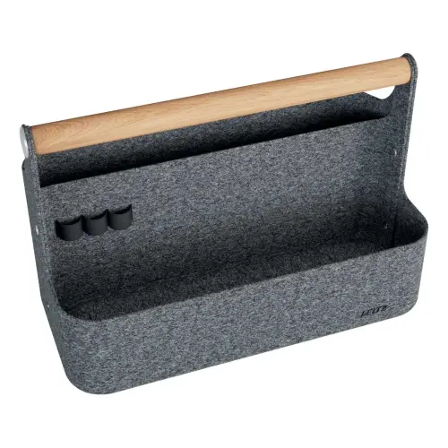 Organiseur de bureau portable - Avec poignée - Gris foncé - Leitz