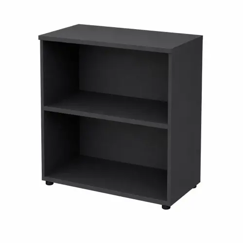 Biblioth&egrave;que basse MILAN - 90 x 46 x 85 cm - Ch&ecirc;ne 