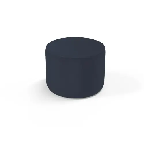 Pouf rond - Bleu foncé - Alba