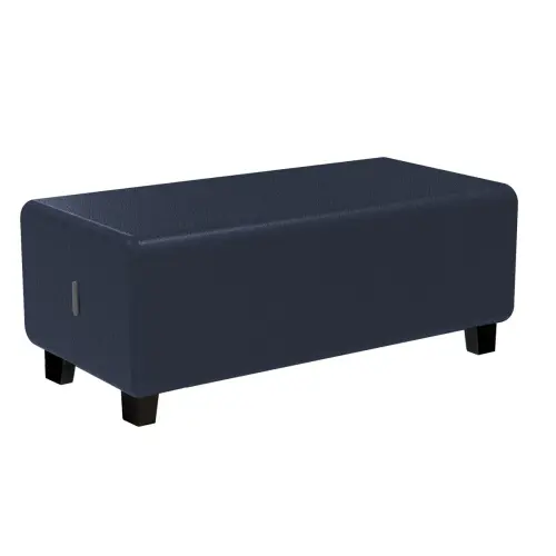 Banquette 2 places - Bleu foncé - Alba