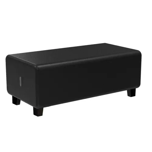 Banquette 2 places - Noir - Alba 