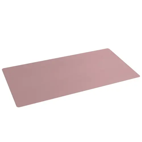Tapis sous-main r&eacute;versible - 80 x 40 cm - Rose et taupe - Fellowes 