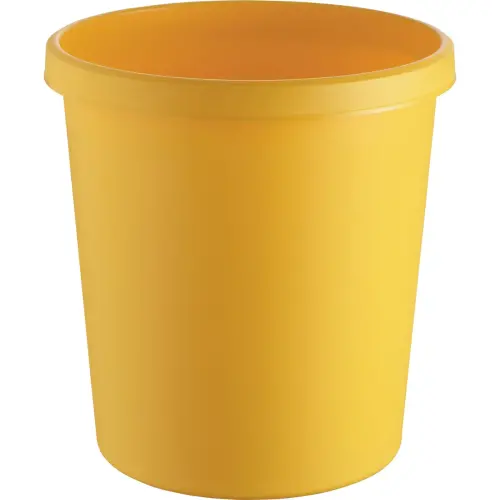 Corbeille &agrave; papier - 18 L - Jaune - Helit 