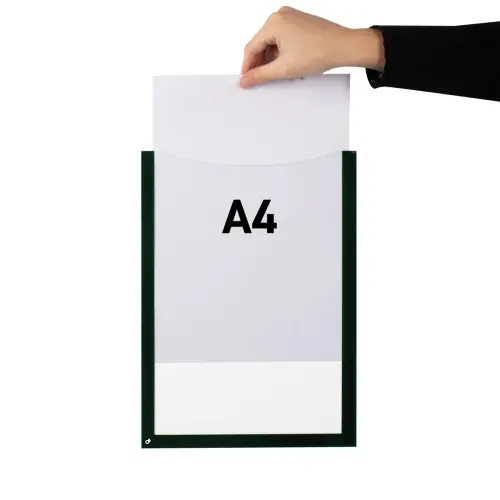 2 Cadre porte-document - A4 - Magn&eacute;tique - Noir - Djois 