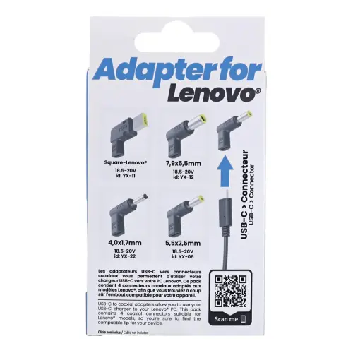 Embouts USB-C pour chargeur Lenovo - T'nB 