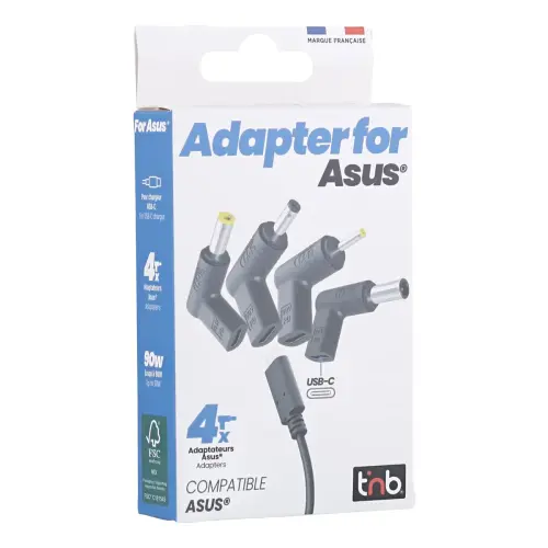 4 embouts chargeurs USB-C - Compatibles ASUS- T'nB