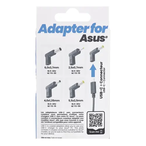 4 embouts chargeurs USB-C - Compatibles ASUS- T'nB
