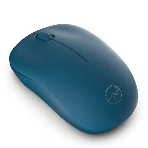 Souris sans fil - Ambidextre - Bleu - Mobility Lab