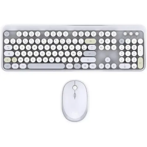 Pack clavier et souris sans fil - Blanc - Mobility Lab 